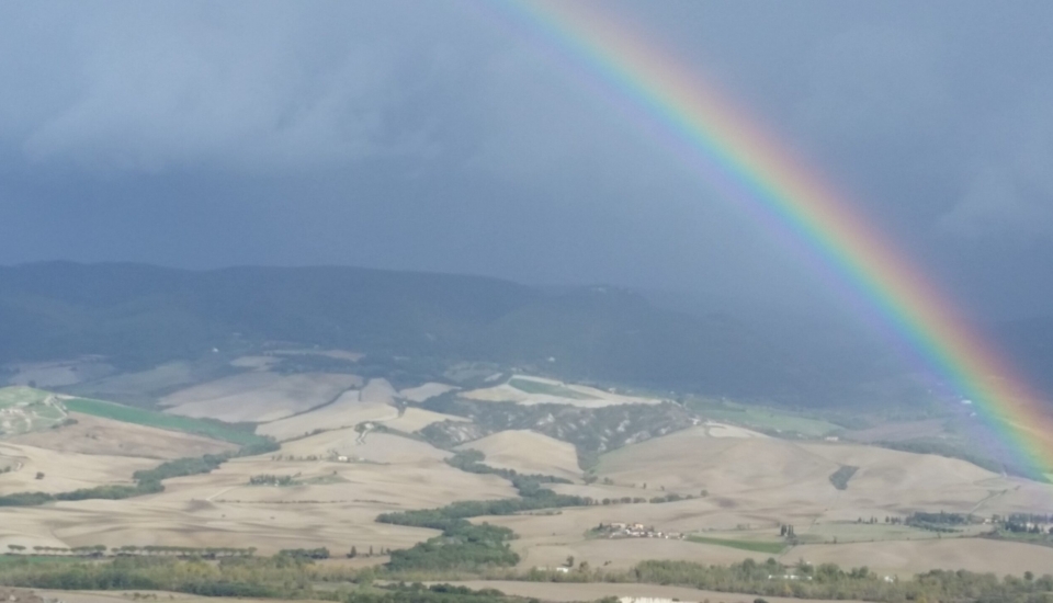 Above Contignano rainbow shot horizontal 181
